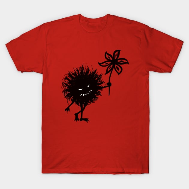 Evil Bug Gives Flower T-Shirt by Boriana Giormova